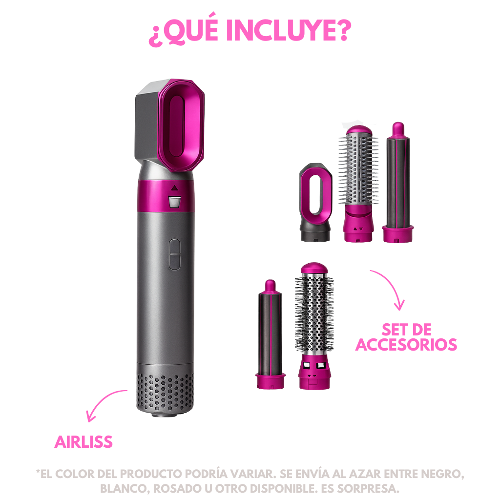 Secador Alisador Enrulador 5-en-1 Profesional