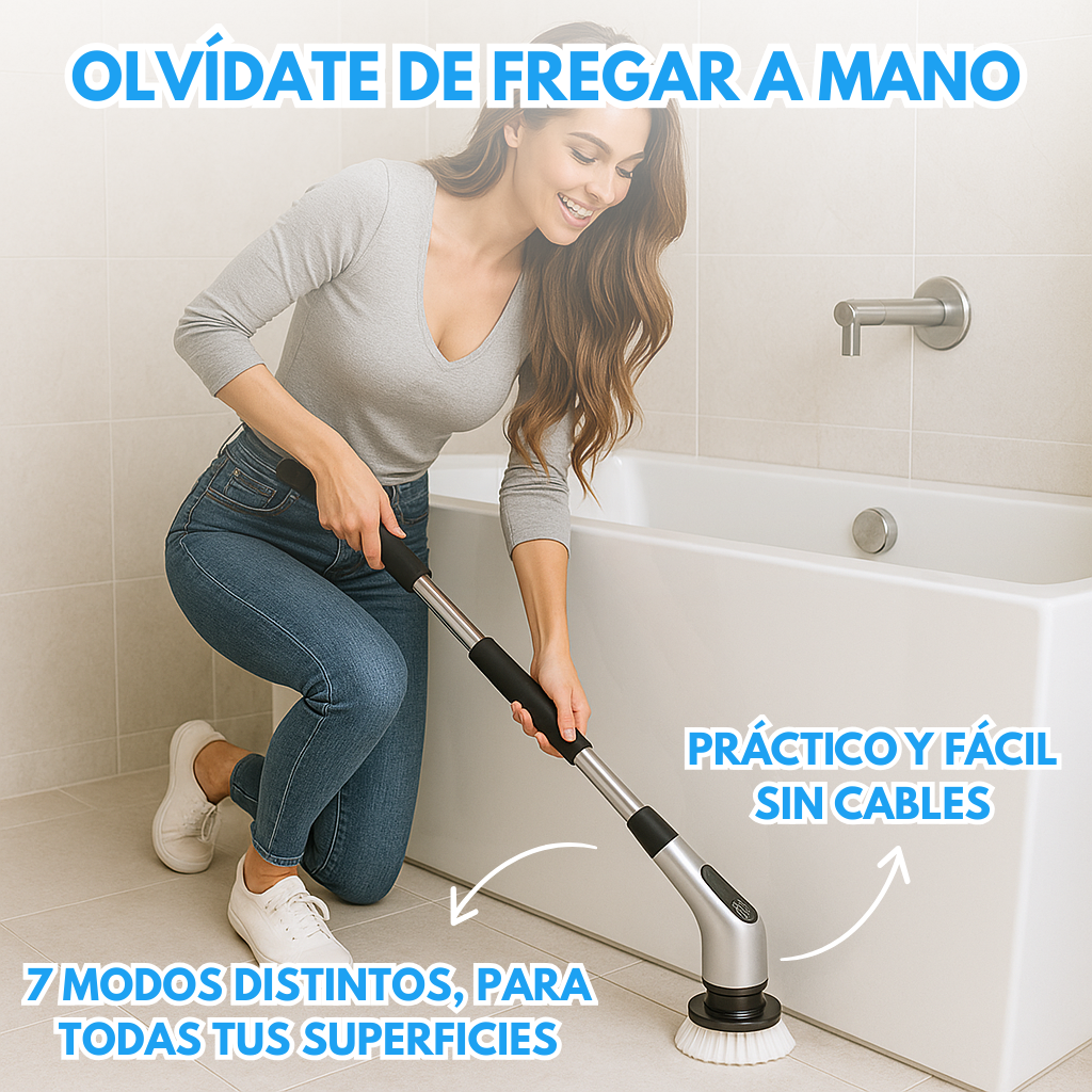 Cepillo Limpiador Eléctrico Olvídate De Fregar
