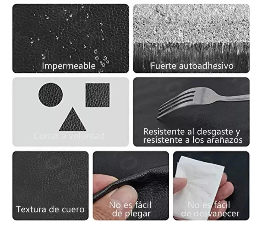 Rollo de Cuero Adhesivo Repara En Segundos