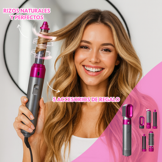 Secador Alisador Enrulador 5-en-1 Profesional